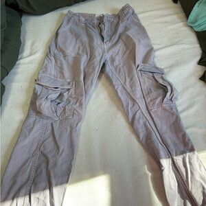 Women Cargo Pants in Grey